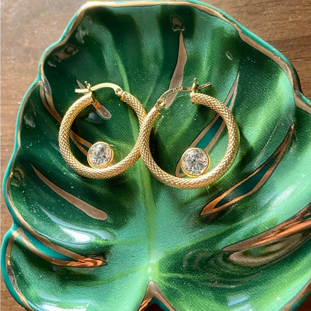 14k gold hoops